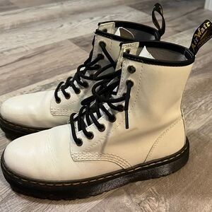Doc martens boots white size 37